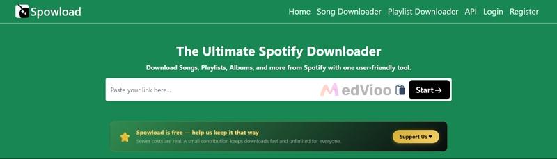 Spowload | Spotify Link to MP3