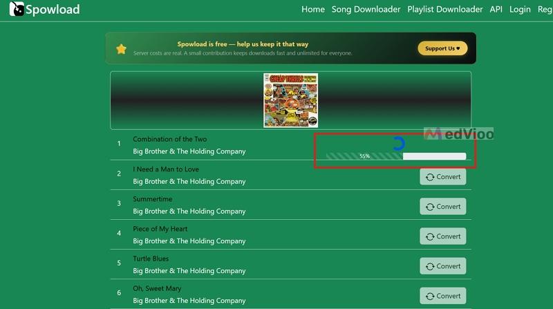 Spowload features | Spotify Link to MP3