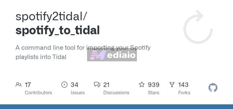 GitHub tool | Transfer Spotify Playlists to TIDAL