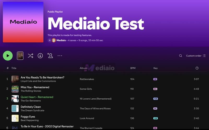 Mediaio Test | Spotify to WAV