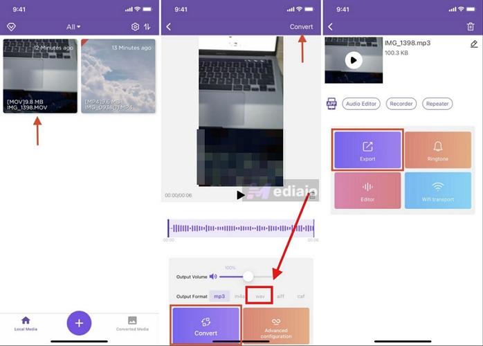 tap Convert | Spotify to WAV