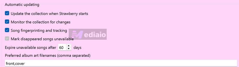 click OK | Strawberry Music Player