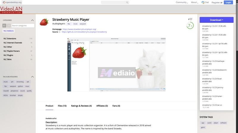 videolan | Strawberry Music Player