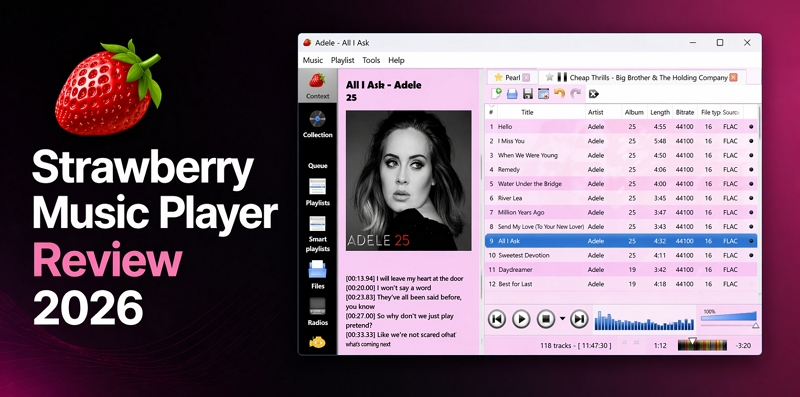 Strawberry Music Player Review: Features, Pricing and Usage
