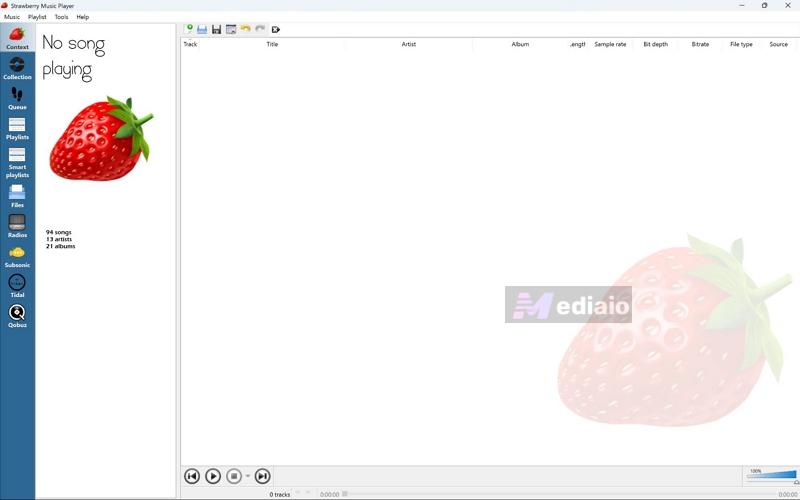 UI | Strawberry Music Player