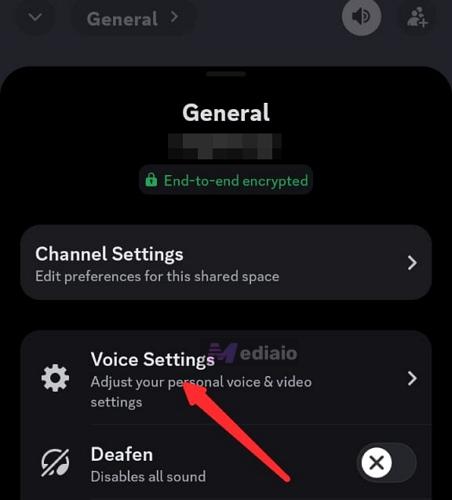 tap Voice Settings | Stop Discord from Pausing Spotify
