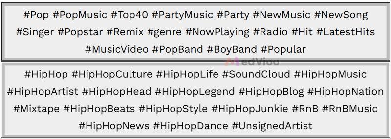 Social Media Hashtags | Spotify Playlist Finders