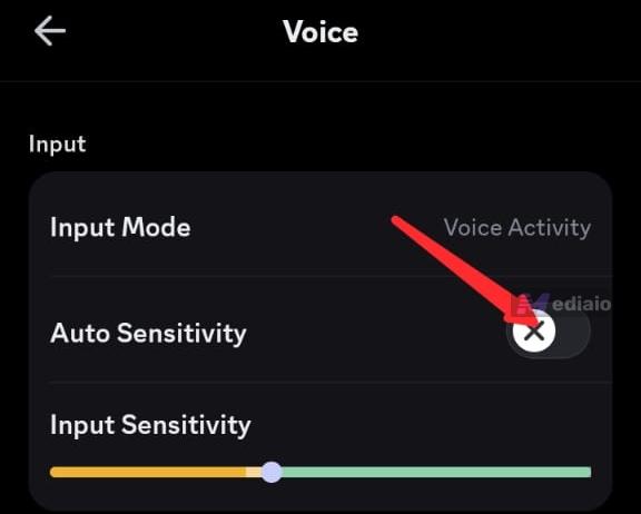 turn off Auto Sensitivity | Stop Discord from Pausing Spotify