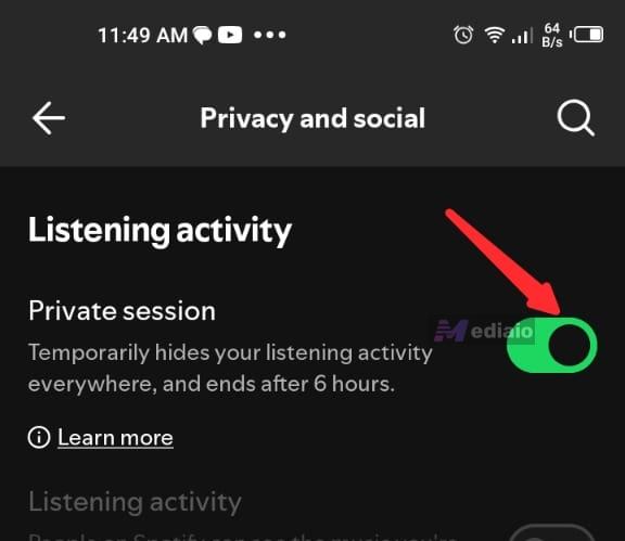 Private Session on | Stop Discord from Pausing Spotify