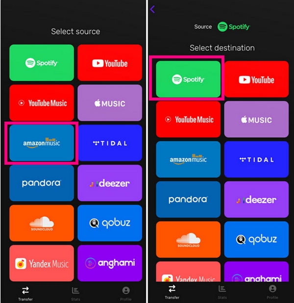 FreeYourMusic | amazon music to spotify