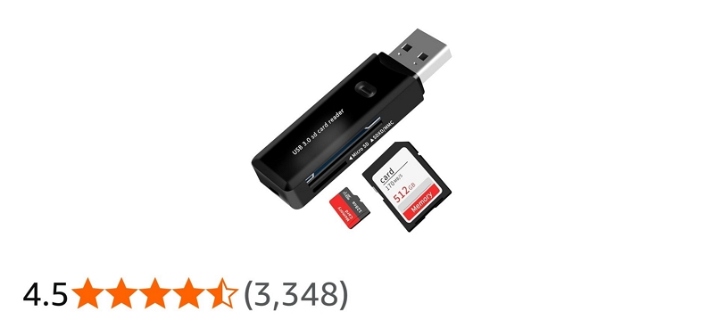 USB-A SD card reader | Transfer Music to MP3 Player