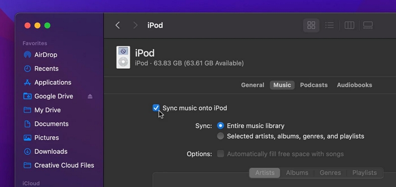 click Apply | Transfer Music to MP3 Player