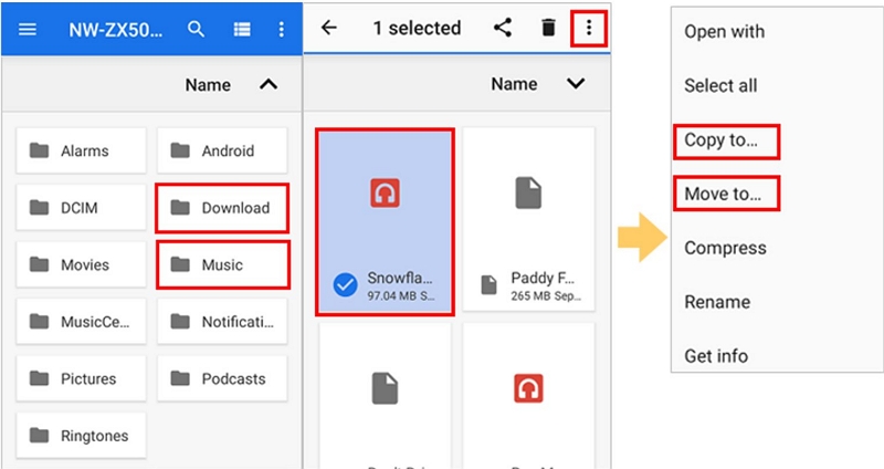 tap Move | Transfer Music to MP3 Player