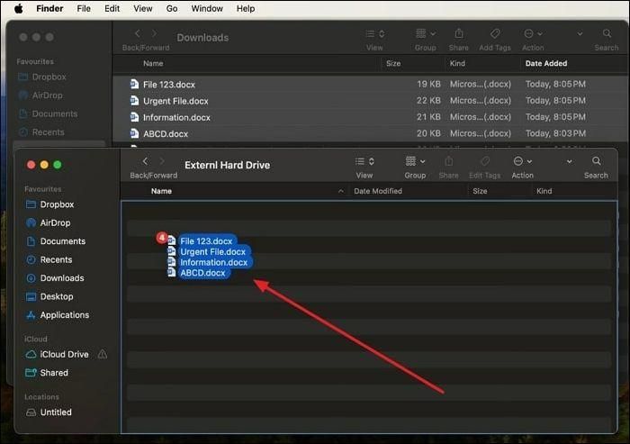 press Command and V | Transfer Music to MP3 Player