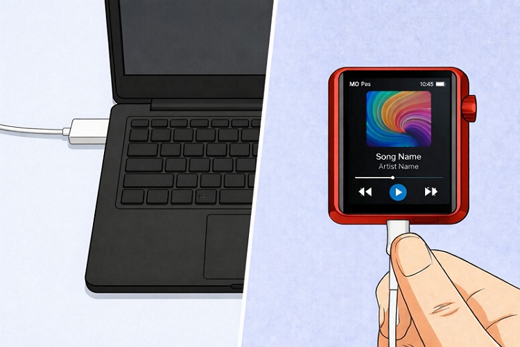 plug in MP3 player | Transfer Music to MP3 Player