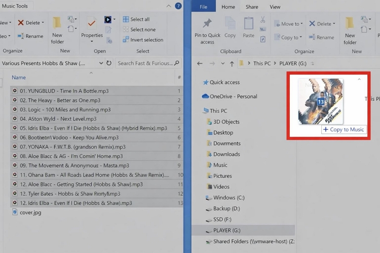 start transferring | Transfer Music to MP3 Player