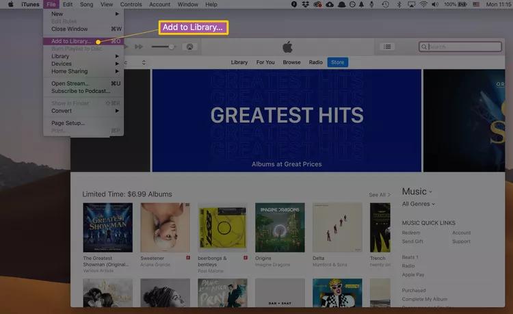 choose Add to Library | Transfer Music from PC to iPhone Without iTunes