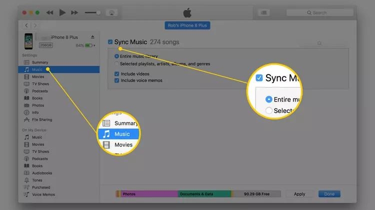 check Sync Music | Transfer Music from PC to iPhone Without iTunes