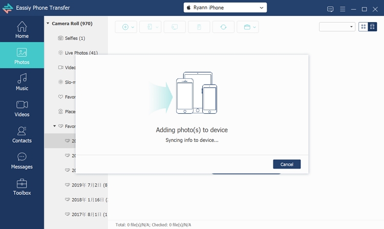 songs in dedicated folder | Transfer Music from PC to iPhone Without iTunes