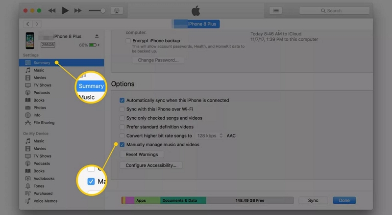 open Summary | Transfer Music from PC to iPhone Without iTunes
