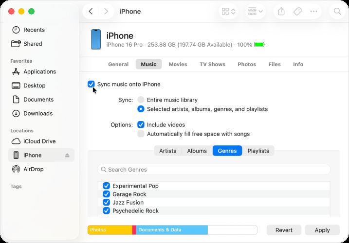click Apply iTunes | Download Spotify Songs on Apple Watch