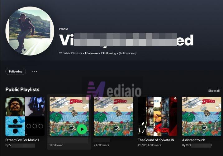 land on old profile | Transfer Spotify Playlist to Another Spotify Account