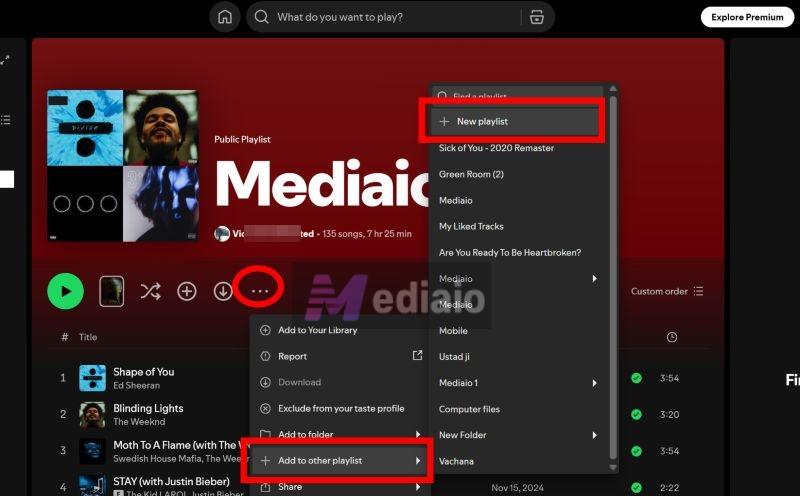 add playlists to new playlists | Transfer Spotify Playlist to Another Spotify Account