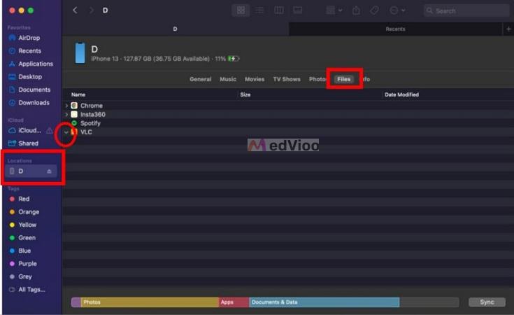open VLC file management