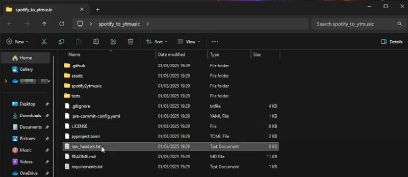 close headers raw txt | Transfer Spotify Playlists to YouTube Music