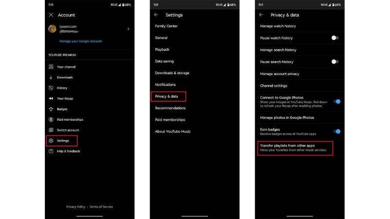 tap Transfer playlist from other apps | Transfer Spotify Playlists to YouTube Music