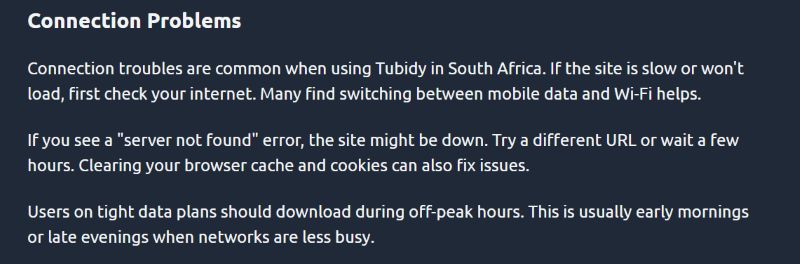 server issues | Tubidy MP3 Music Downloader