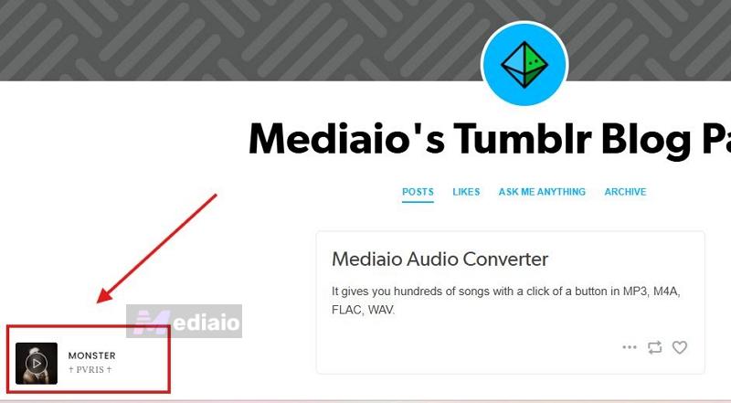 open Tumblr blog | Tumblr Music Players