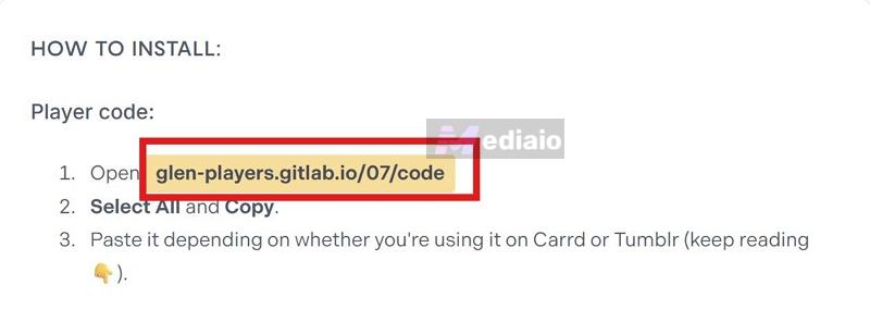 player code | Tumblr Music Players