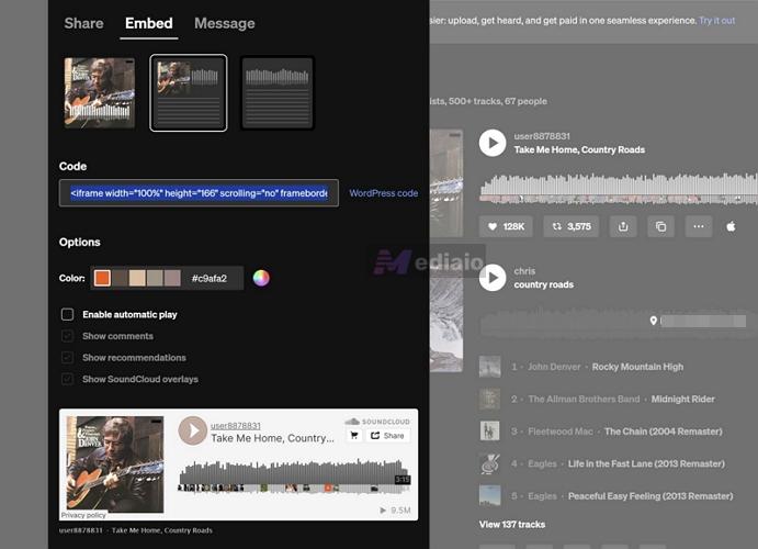 SoundCloud custom | Tumblr Music Players