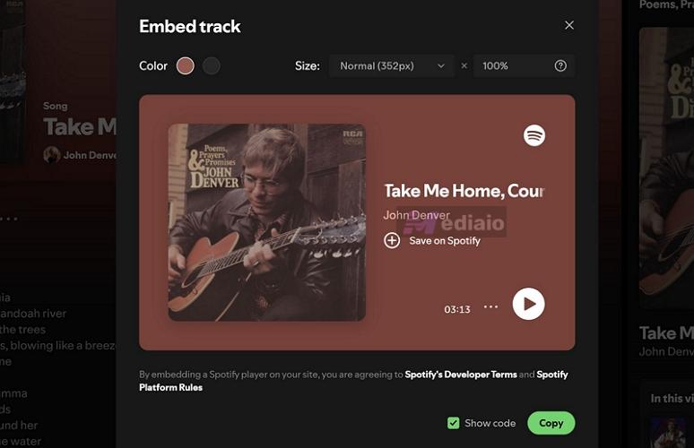 tighter Spotify embed | Tumblr Music Players