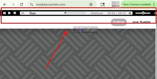 WikPlayer music player in blog | Tumblr Music Players