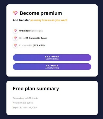 premium limitations | transfer spotify playlists to amazon music