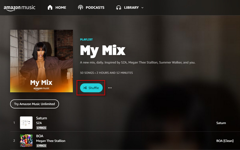 Shuffle icon | how to turn off shuffle on amazon music