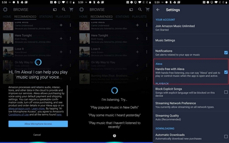 Sign in with your Amazon account | how to turn off shuffle on amazon music