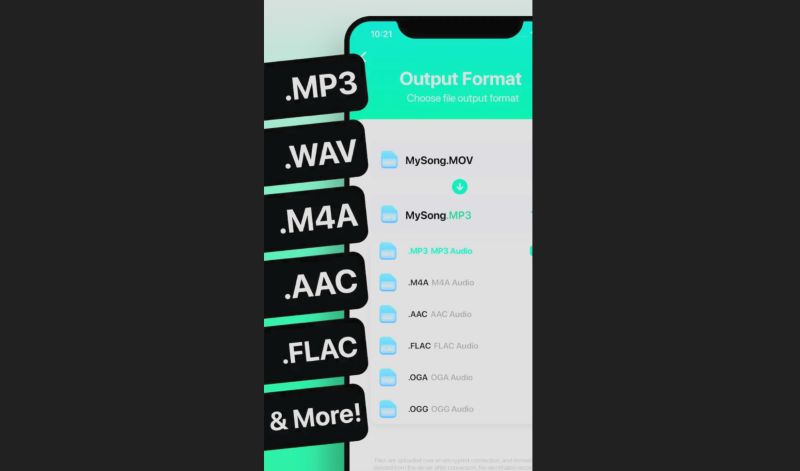 set output format | Best Audio Converters
