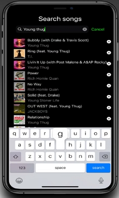 locate the Spotify song for iRingtone | Set Spotify Music as Ringtone