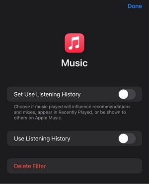 Listening History Disabled | where did my apple music go