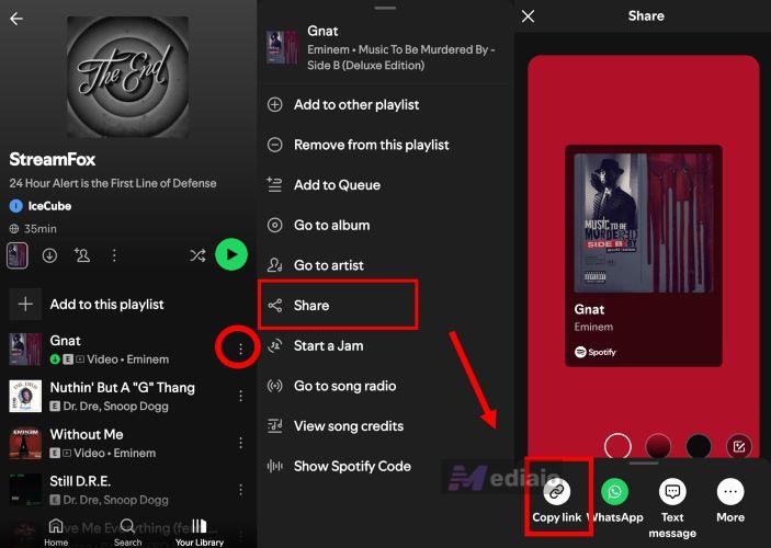 copy song link | Download Music from Spotify to USB for Free