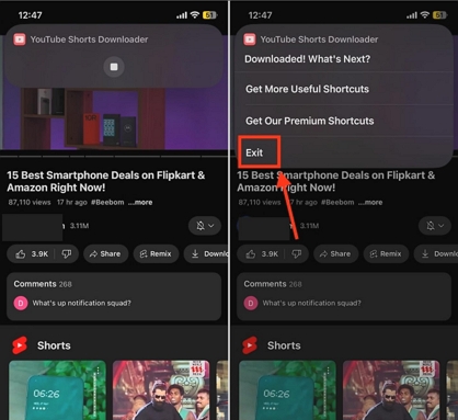 wait for downloads | YouTube Video Downloader Shortcuts