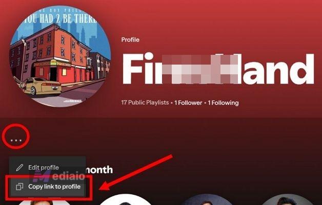 tap Copy profile link | Change Spotify Username