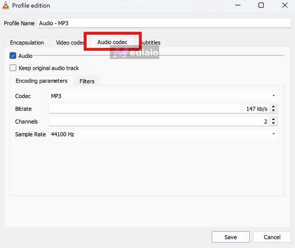 adjust Bitrate | VLC Media Player Convert to MP3