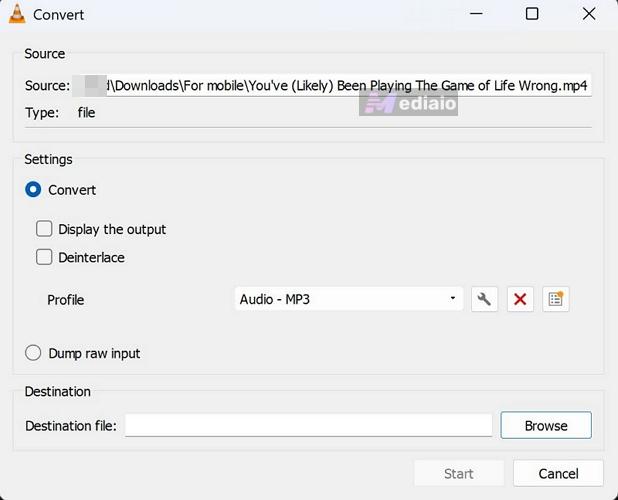 extract audio | VLC Media Player Convert to MP3