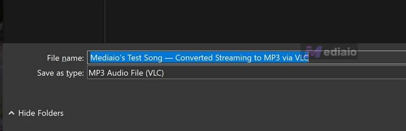rename VLC file | VLC Media Player Convert to MP3