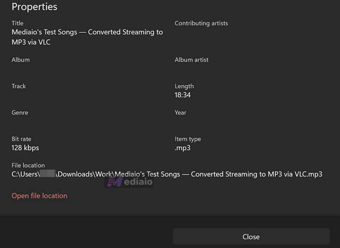 low audio quality | VLC Media Player Convert to MP3