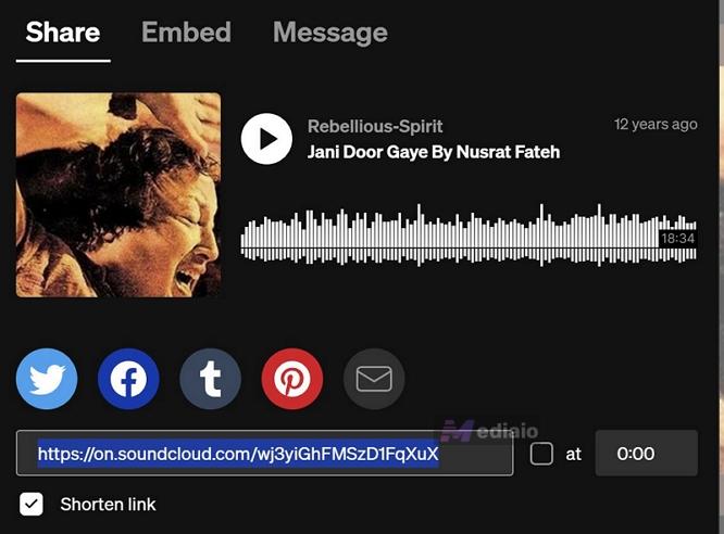 copy SoundCloud song link | VLC Media Player Convert to MP3